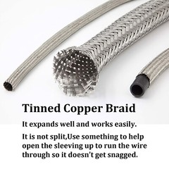 EMI RFI ESD Shielding Wire Sheathing Cable Sleeve Metal Mesh 12’&30′ Length Lot