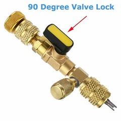 HVAC Tool AC Schrader Valve Core Remover Dual Size 1/4 + 5/16 Port Installer NEW
