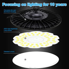 500W Super Bright Warehouse LED UFO High Bay Lights Factory Shop GYM Light Lamp