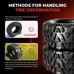 Set of 2 23×7-10 ATV UTV Tires All-Terrain Mud 4-Ply Non-Directional Tubeless