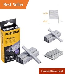 Bostitch Standard Staples, 1/4″ Leg Length, Box of 5000 – Rust Resistant