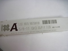 5/8-11 Spiral Point Plug Tap, 3FL, GH3, Powdered Metal HSS, TiCN, OSG 1651504108