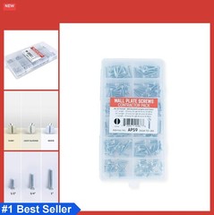 Wall Plate Screws 300 Pack 6/32 Inch Assorted Lengths Colors Ivory Almond White