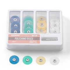 40Pcs Dental Composite Finishing Polishing Discs assorted kit 12/14mm+Mandrel