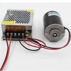 Permanent Magnet Motor DC 12/24V 30W High Speed CW/CCW Reversible Electric Gear