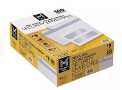Member’s Mark Security Envelope #9, Peel & Seal Double Window (500 ct)