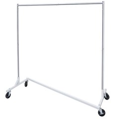 Rolling Garment Rack Clothes Rack Collapsible Z-Base Storage Clothing Rack