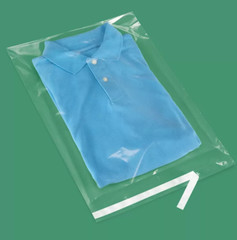 25 Pack Clear 12 x 15 Resealable 1.5 MIL self-seal adhesive lip Uline Poly bags