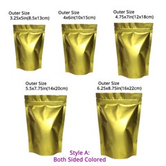 Both Sided Colored & Clear Front Colorful Back Foil Mylar Stand up Zip Lock Bags