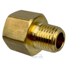 2 Pack Brass Reducer Adapter 3/8″ Female X 1/4″ Male NPT Pipe Reducing Fitting