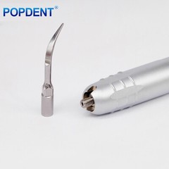 POPDENT Dental Ultrasonic Piezo Scaler Handpiece Hygienist 2/4 Holes With 3 Tips