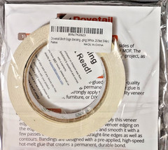 Lot of 60 roll case, WHITE VENEER IRON ON BANDING 25′ X 3/4″ 1,500 total ft.