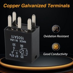 Evrbul 4Pcs 5Pin Multi Purpose Relays Wiring Relay Compatible Chevrolet Buick