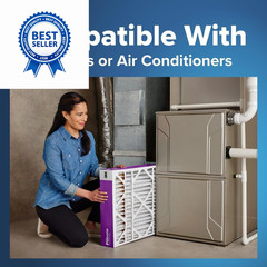 Filtrete 20x25x4 Air Filter MERV 12, MPR 1550 Certified Asthma 20x25x4, White