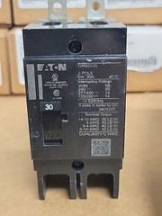 EATON GHB2030 Industrial Circuit Breaker 30 Amps, 277/480 VAC, 2 POLE