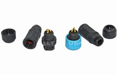 Waterproof Connector LLT-USA M12 IP67 3 Pin Field Assembly Male and Female plug