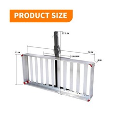 MaxxHaul 50149 500-lb Capacity 50 inch x 22 inch Hitch Mount Premium Folding …