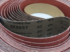 VSM Abrasives 315145 3×132″ 60 Grit Ceramic Abrasive Polyester Cloth Belt QTY 10