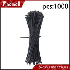Findmall 1000Pack 12″ Zip Ties Nylon Cable Ties 60 lbs Self-locking UV Resistant