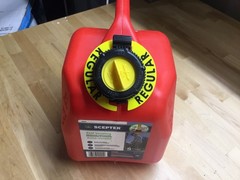 LabelCAN Regular gas can Plastic Tag (Made In USA) For Scepter Type Container
