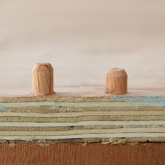 30Pcs Fluted Wood Dowel Pins Assorted M6 M8 M10 Grooved Plug for Furniture