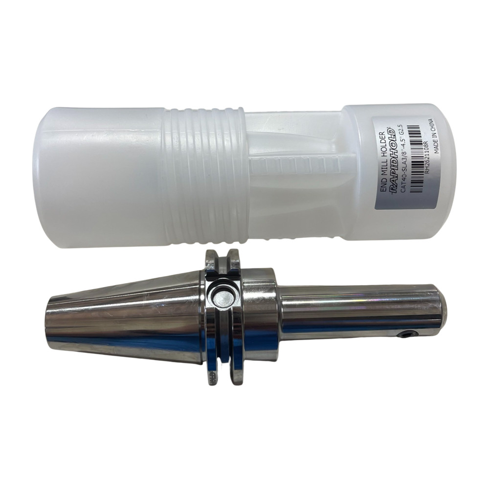 RapidHold CAT40-SLA End Mill Holder 3/8″ x 4.5″ G2.5 Balanced