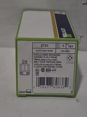 New Leviton 2731 Locking Plug Black 30A 480V 3P 4 Wire Grounding L16-30P