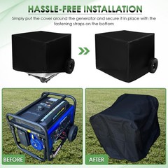 Waterproof Outdoor Power Equipment Generator Cover Heavy Duty- Oxford Fabric