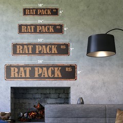 RAT PACK Vintage Street Sign Metal Plastic poster dean sands Sinatra Sammy