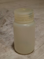 Nalgene Wide Mouth Lab Sample Bottles Lot of 4 Natural Plastic w/ Caps