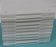 Lot of 10 pcs of 14mm Standard White Double 2 Discs DVD Case