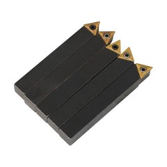 5Pcs 3/8″ Indexable Carbide Insert Turning Tooling Bit Holder Set For Lathe