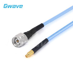 2.4mm Male to GPPO Female .086″ Semi-flexible Coax Cable, FEP Jacket, DC-50GHz