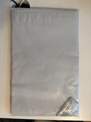 Shop4Mailers 10×13 Glossy White Plastic Self Seal Poly Mailer Flat Bags 100 Pack