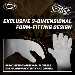 Caiman 1878-5 1878 Welding Gloves, Extended Gauntlet Cuff, Wing Thumb, Premium