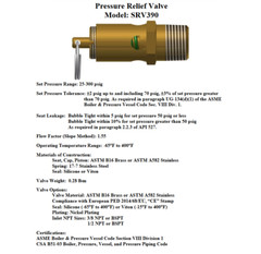 175 PSI SAFETY RELIEF POP OFF VALVE FOR AIR COMPRESSOR TANK RELEASE, 1/2″ NPT
