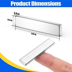 10Pcs Heavy-Duty Neodymium Magnets – Rectangular Craft and Office Solutions