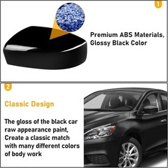 Left Side Mirror Cover Cap for Nissan Sentra 2013 2014 2015 2016 2017 2018 2019