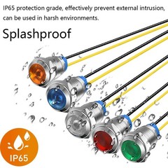 Gebildet 5Pcs 10mm 110V220VAC LED Metal Indicator Light Waterproof Signal Lam…