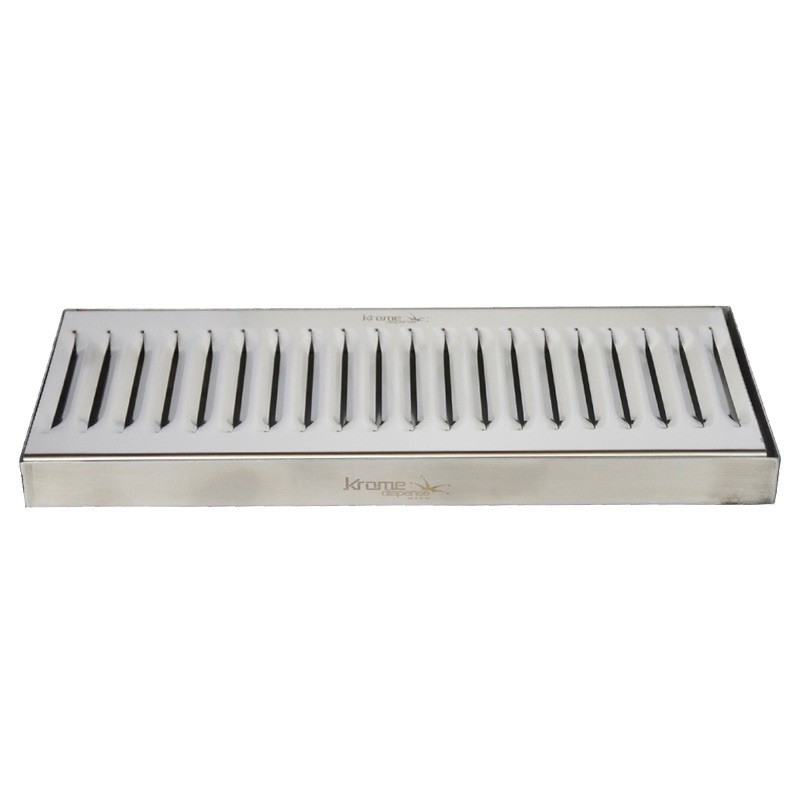 Krome Dispense Stainless Steel Countertop Drip Tray 12×5 in Removable Grate