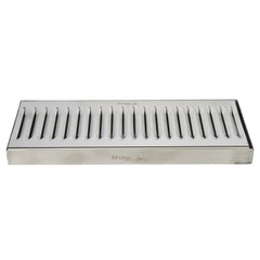 Krome Dispense Stainless Steel Countertop Drip Tray 12×5 in Removable Grate