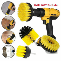 3PCS Drill Brush Power Scrubber Drill Attachments For Carpet Tile Grout Cleaning