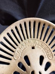 #43 CAST IRON Tractor Implement Seat WALTER A WOOD Hoosick Falls New York USA
