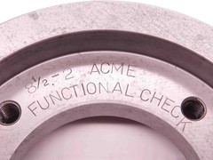 8 1/2 2 NA ACME THREAD PLUG GAGE 8.5 8.500 8.5000 2.0 FUCNTIONAL CHECK