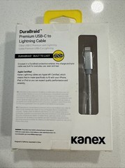 Kanex DuraBraid Lot of 3 Premium USB-C to USB-C Charging Cable 6.6′ Black NIB A