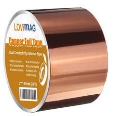 LOVIMAG Copper Foil Tape 2inch X 33 FT with Conductive Adhesive for Guitar and