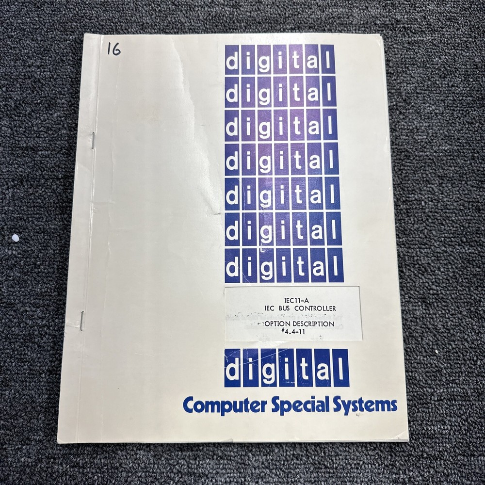 Digital Equipment Corp, IEC11-A IEC Bus Controller Option Description 4.4-11