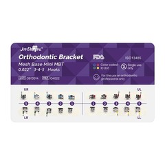 20 Pcs Dental Orthodontic Brackets Braces Mesh Base Mini Roth 018 345 Hooks
