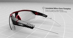 UVEX AVATAR HYDROSHIELD RED-BLK CLEAR ANTIFOG Lens-Sold By Medicos Club