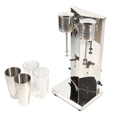 Electric Milk Shaker Blender – Stainless Steel Dual Head Mixer for Smoothies